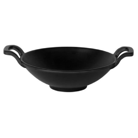 Elite Global Solutions MFP7218-B Melamine Wok 7" Dia. X 2-1/8"H With Dual 1-1/4" Handles