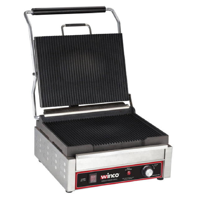 Winco EPG-1C Italian Style Panini Grill Electric Countertop