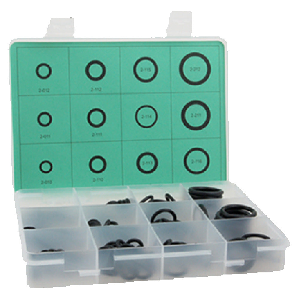 Franklin Machine Products 142-1125 O -Ring Kit Small Contains 200 O-rings Packed In A Divider Case With Sizing Guide