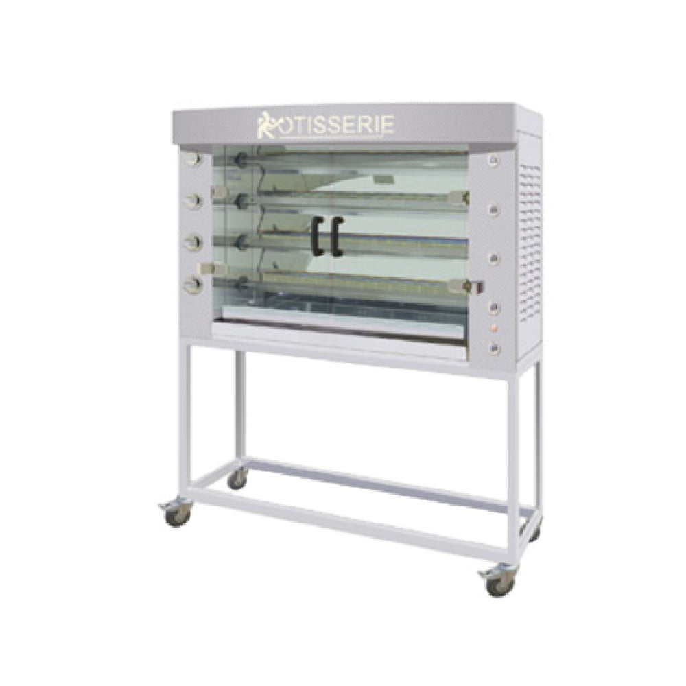 Rotisol FB1400-4G-SS_NAT FlamBoyant Infrared Rotisserie Oven Gas Countertop