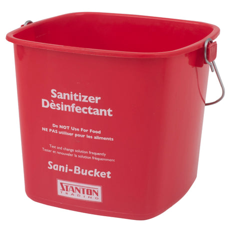 Stanton Trading SB6QRD - Sani-Bucket, 6 Qt., For Sanitizing Solution