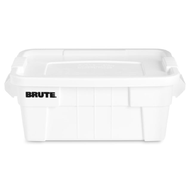 Rubbermaid FG9S3000WHT - BRUTE® Tote With Lid, 14 Gallon Capacity, 16-1/2" X 27-7/8" X 10-7/10"