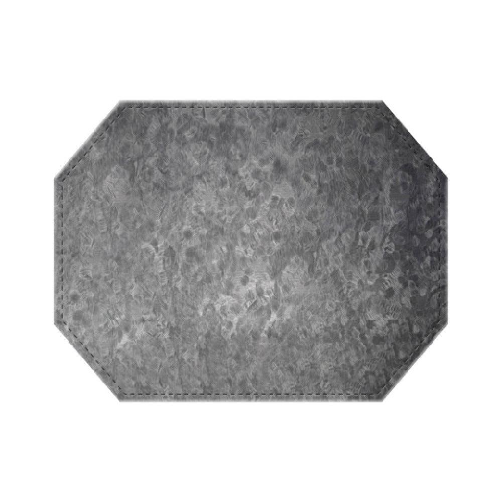 Risch TABLEMATOCT-MET 17X13 Brushed Metallic Faux-leather Table Mat (specify Color)