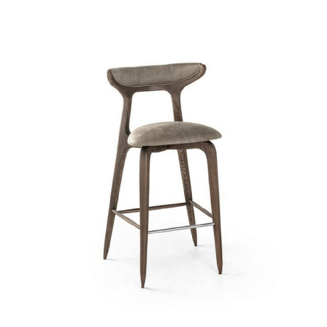 QA Group QABS-U320 Barstool Upholstered Seat And Back Wood Frame Fully Customizable. Commercial-grade Furniture Item.