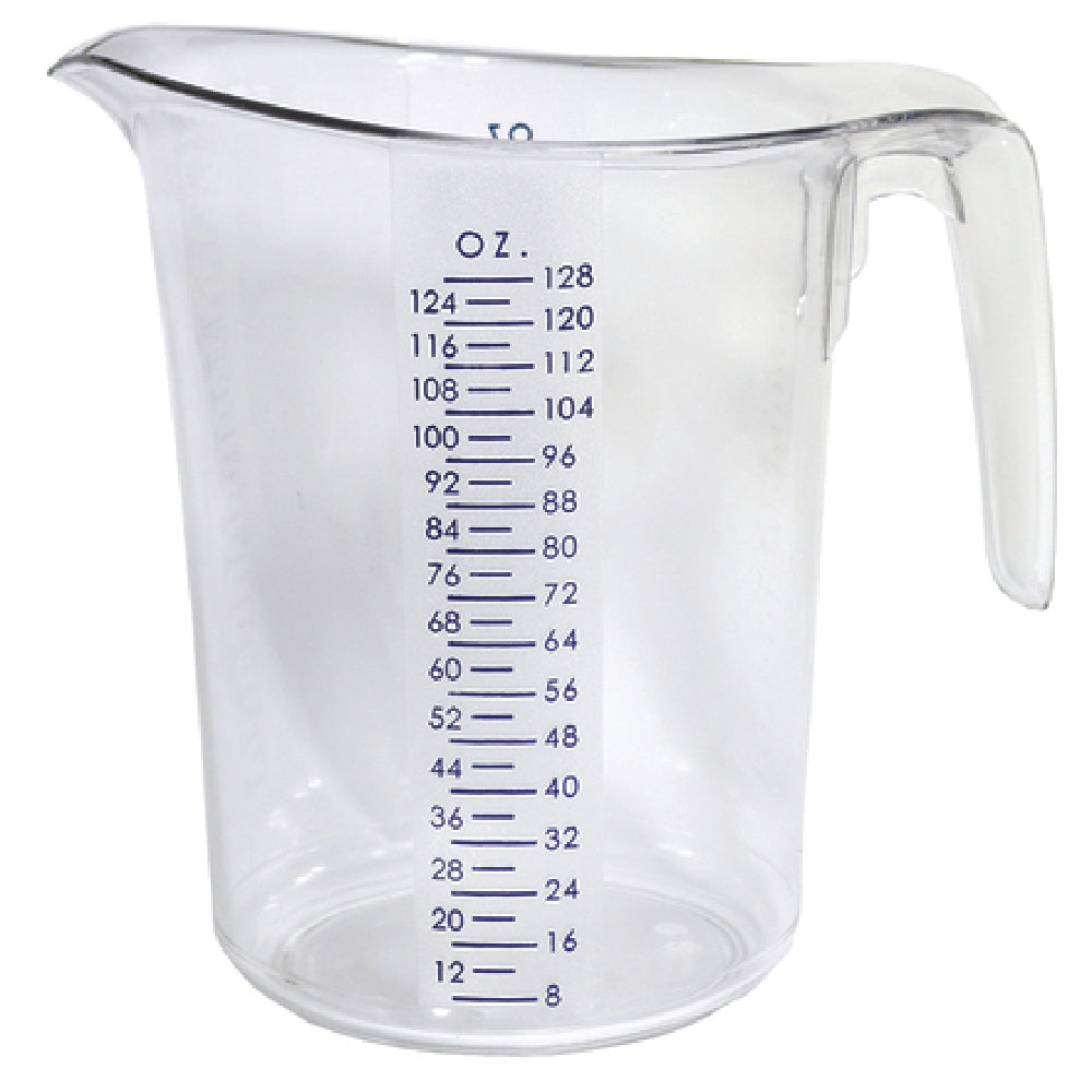 Service Ideas MP128CL Measuring Pitcher 1 Gallon (128 Oz.) 10" X 7-1/2" X 10"