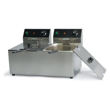 Global Solutions By Nemco GS1612 Deep Fryer 31 Lb Fat Capacity Removable Oil Pan & Heating Element