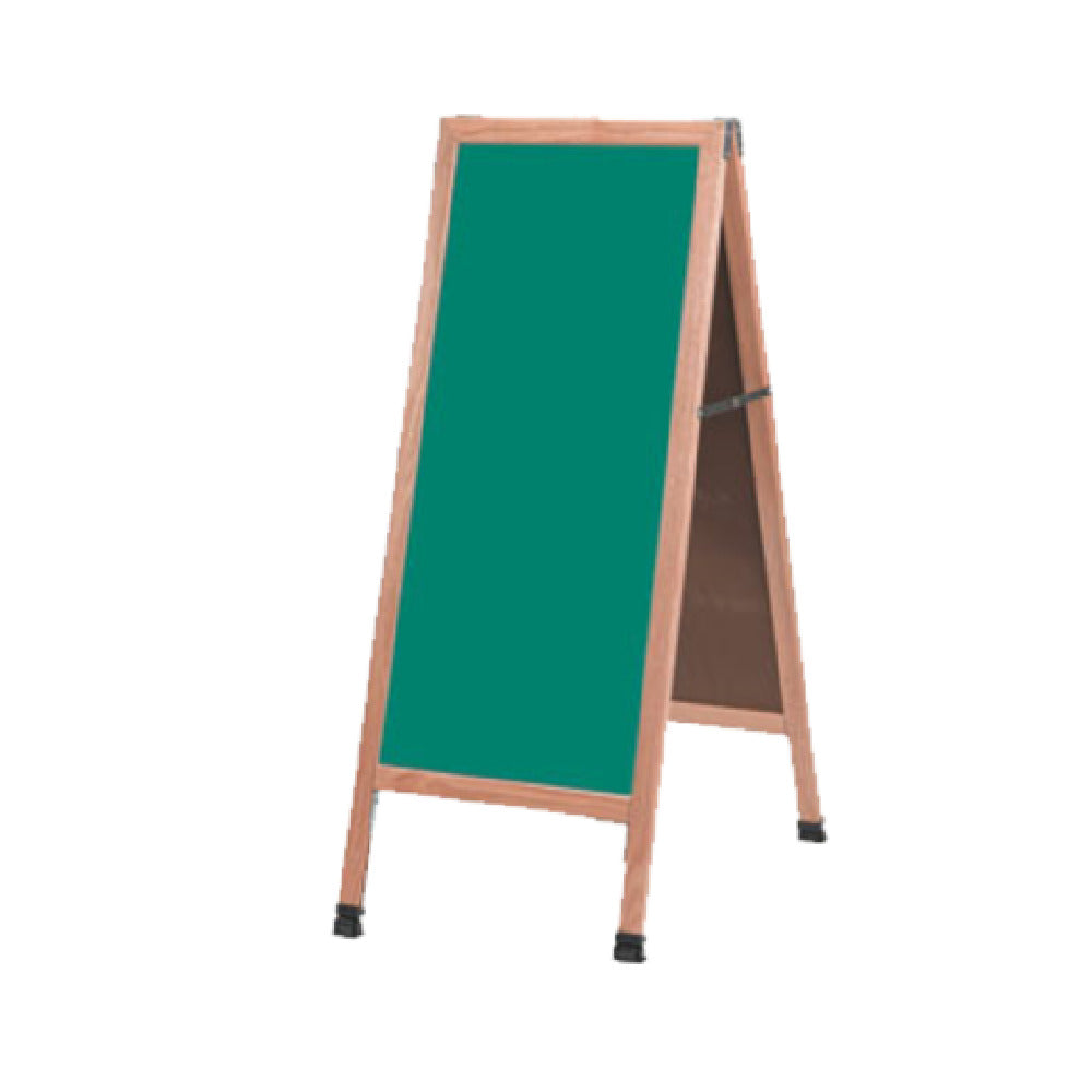 Aarco A-3G Sidewalk Chalkboard 18"W X 42"H Green Composition Board