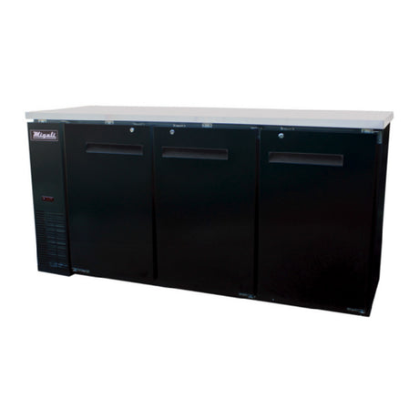 Migali Industries C-BB72-HC Competitor Series® Refrigerated Back Bar Cabinet Three-section