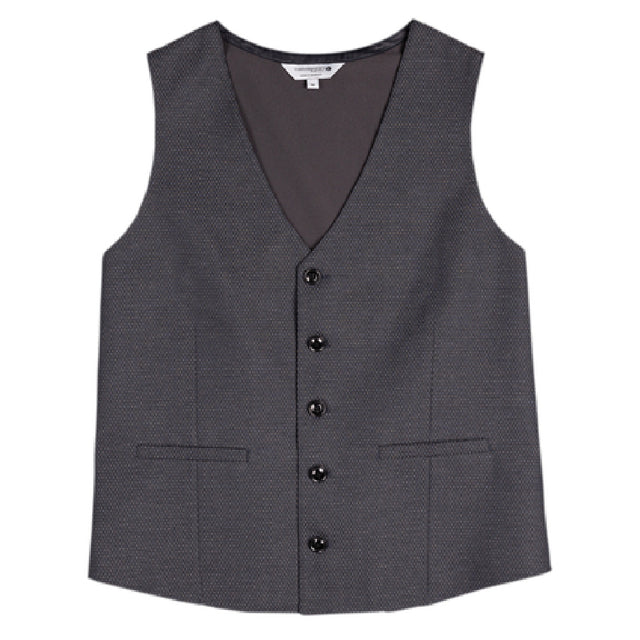 Chef Works VNN02DIAM Men's Bridge Vest V-neck Half Lined