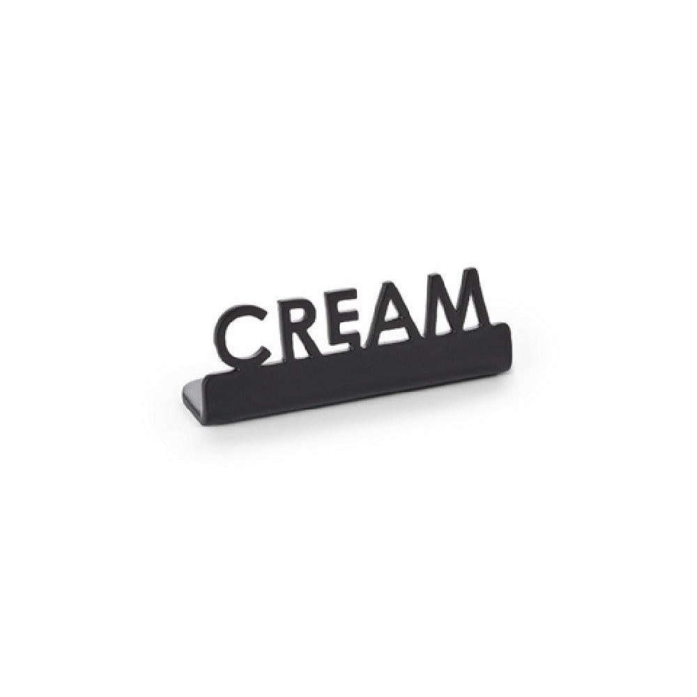 American Metalcraft MSBCR2 - Mini Laser Cut Sign, 0.625"W X 2-1/8"D X 3/4"H, Black Cream (144 Each Per Case)