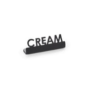 American Metalcraft MSBCR2 - Mini Laser Cut Sign, 0.625"W X 2-1/8"D X 3/4"H, Black Cream (144 Each Per Case)