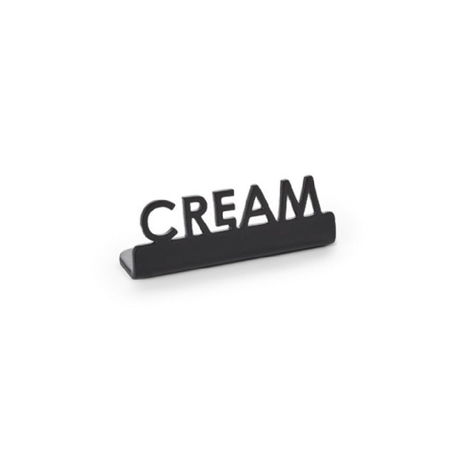 American Metalcraft MSBCR2 - Mini Laser Cut Sign, 0.625"W X 2-1/8"D X 3/4"H, Black Cream (144 Each Per Case)