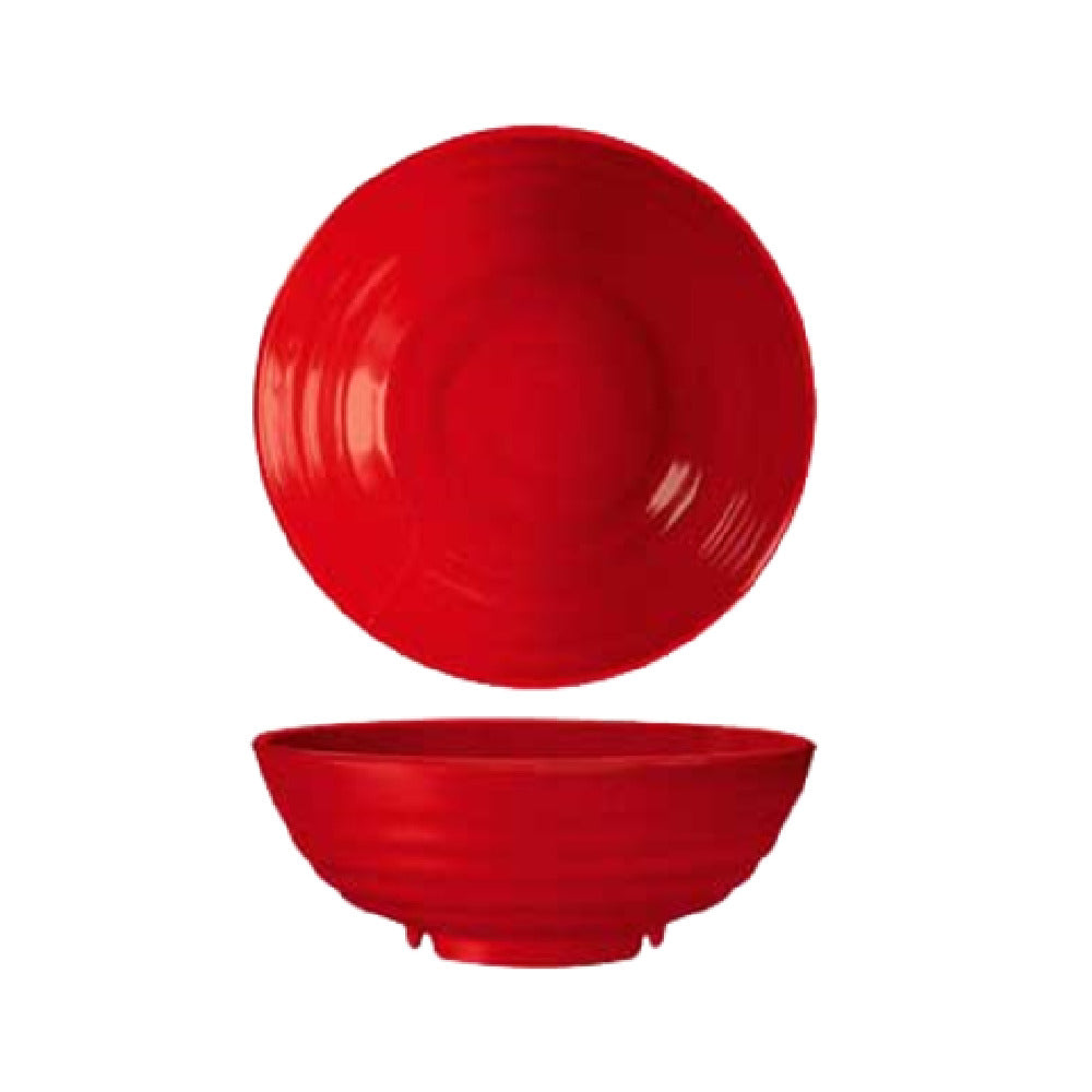 GET Enterprises B-787-RSP Red Sensation™ Bowl 1-1/10 Qt. (1-2/5 Qt. Rim Full) 7-3/4" Dia. X 3"H