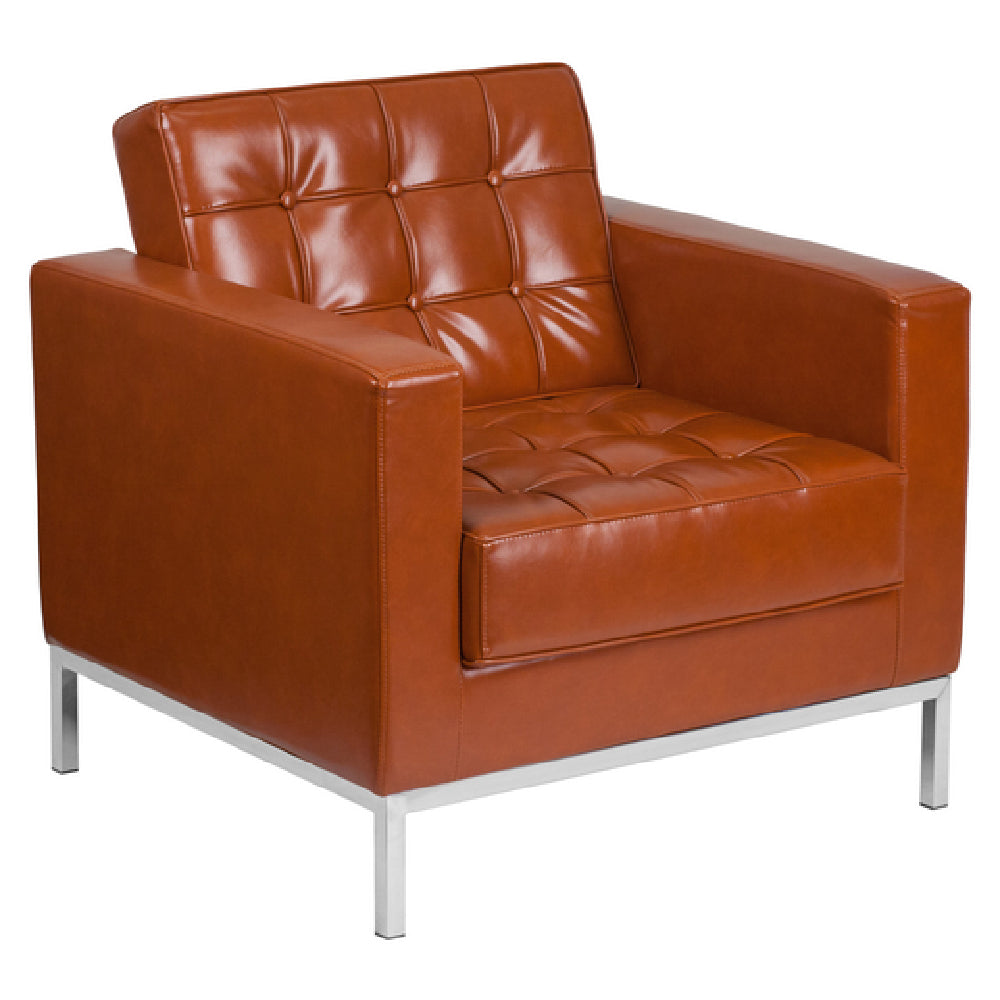 Flash Furniture ZB-LACEY-831-2-CHAIR-COG-GG Hercules Lacey Series Chair LeatherSoft Upholstery