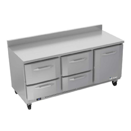 Victory VWRD72HC-4 Worktop Refrigerated Counter Powered By V-Core™ Three-section