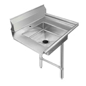 Klinger's Trading SDT48R Soiled Dishtable 48"W X 30"D 16/304 Stainless Steel Top