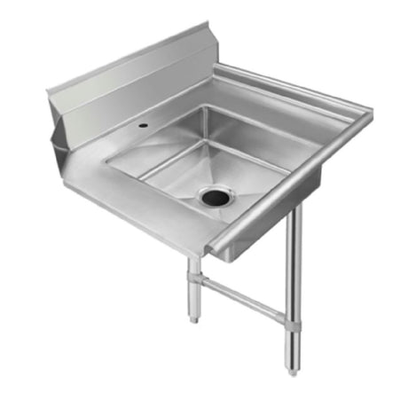 Klinger's Trading SDT60R Soiled Dishtable 60"W X 30"D 16/304 Stainless Steel Top
