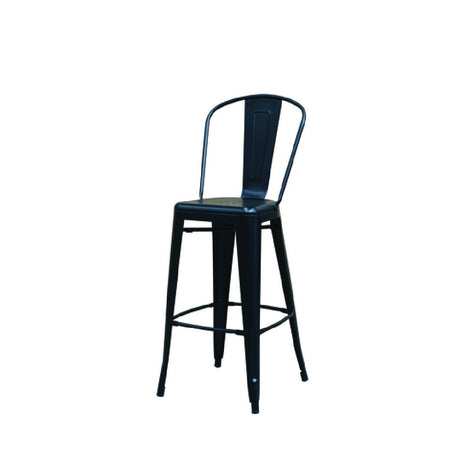 Hubert 11667 - CenPro Outdoor Cafe Barstool, 400 Lbs. Wieght Capacity, 16-1/2" Depth