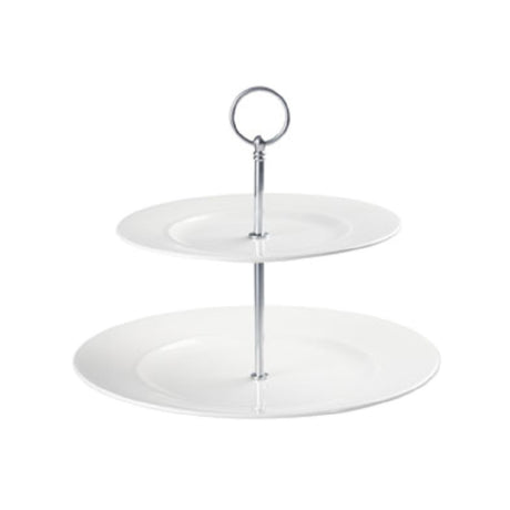 Churchill China APRAFPT21 Plate Tower 8-1/2"H 2-tier