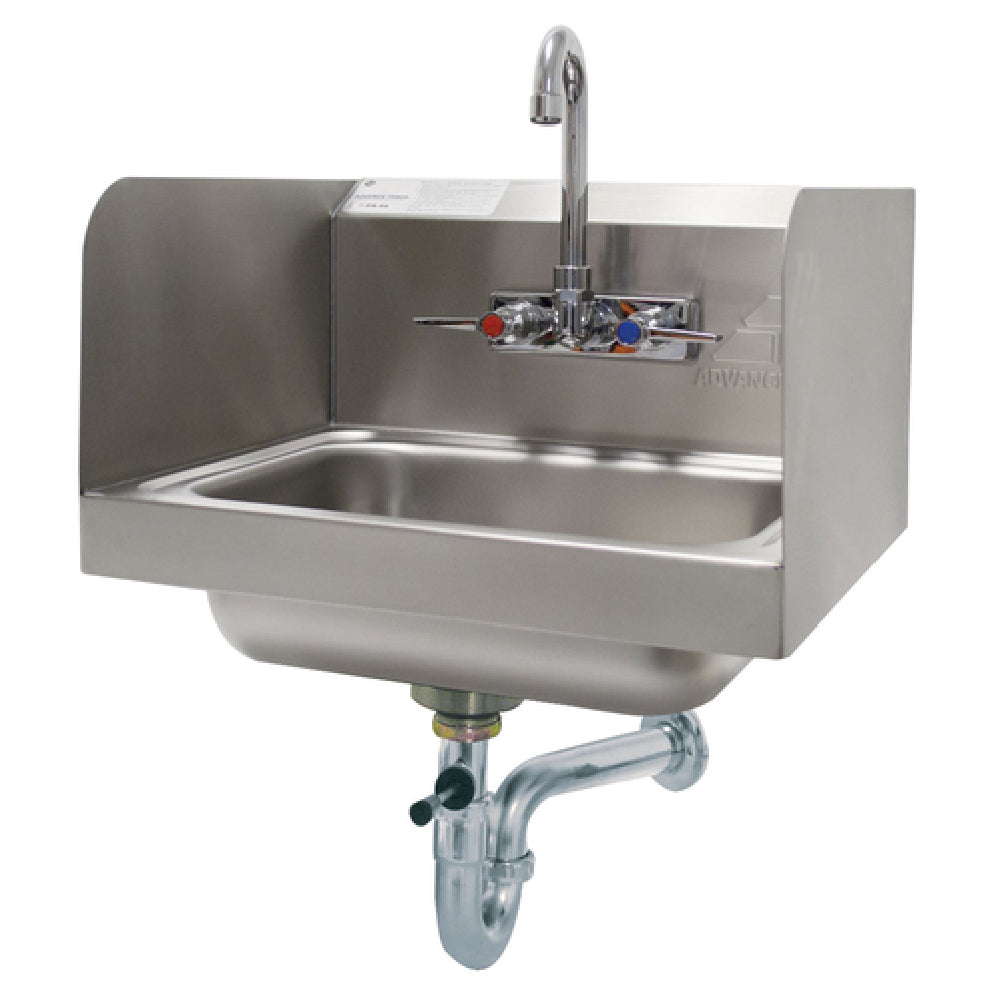 Advance Tabco 7-PS-40 Hand Sink Wall Mounted 14" Wide X 10" Front-to-back X 5" Deep Bowl