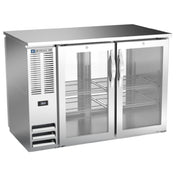 Beverage Air BBN48HC-FG-PT-S - Refrigerated Pass-Thru Back Bar Open Food Rated Refrigerator