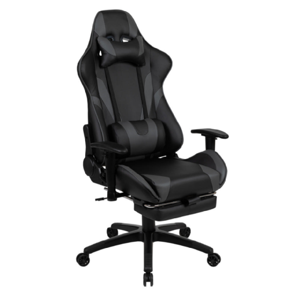 Flash Furniture CH-187230-GY-GG X30 Gaming Chair 280 Lb. Weight Capacity LeatherSoft Upholstery