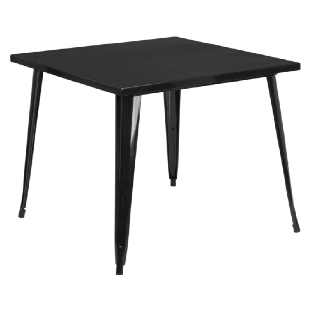 Flash Furniture CH-51050-29-BK-GG Table 35-1/2"W X 35-1/2"D X 29-3/4"H Dining Height