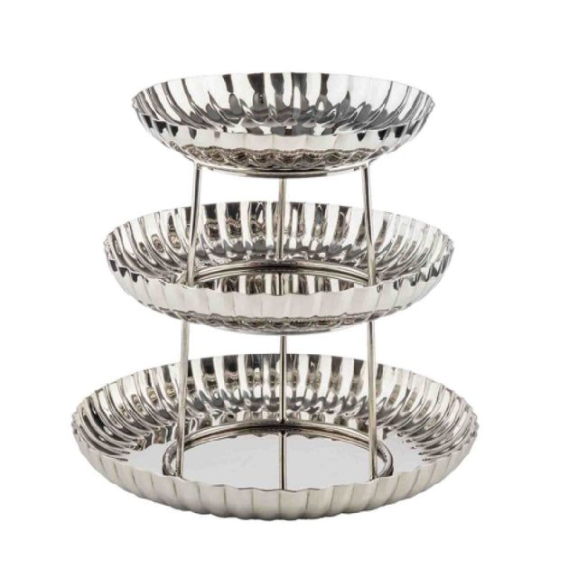 TableCraft Products 13160 - Seafood Tower, 13.5" X 13.5" X 13", Round