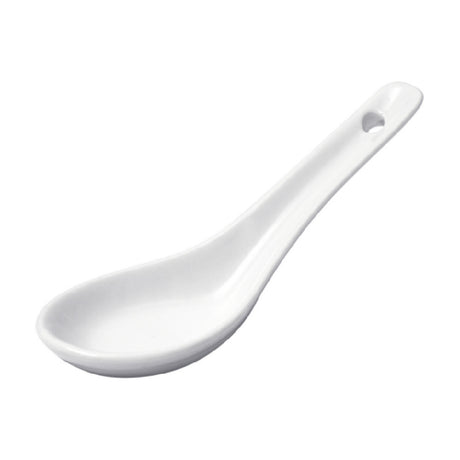 Winco ASS-55 Soup Spoon 5-1/2"L X 2"W X 1/2"H Porcelain