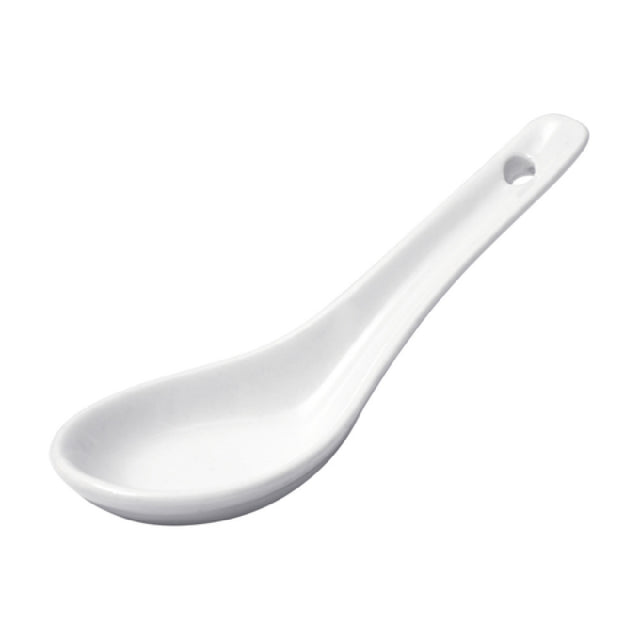 Winco ASS-55 Soup Spoon 5-1/2"L X 2"W X 1/2"H Porcelain