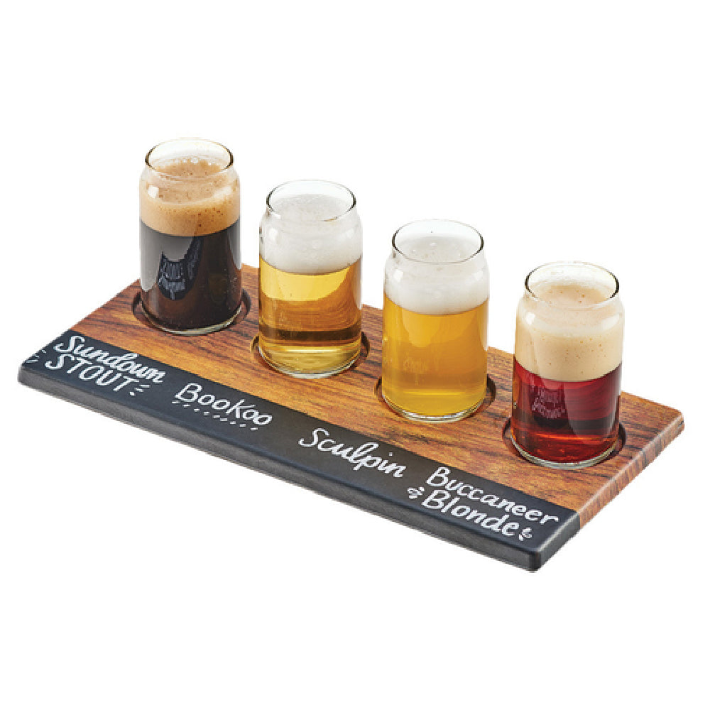 Cal Mil 3570-47M Write-On Tray Beer Flight 12"W X 6"D X 1/4" H Rectangular