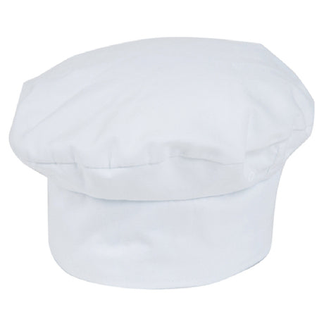 Mercer Culinary M60110WH Millennia® Basic Beret Adjustable Velcro Closure 65/35 Poly/cotton Twill