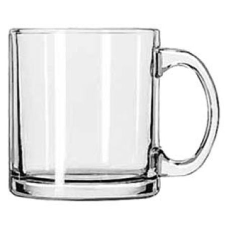 Libbey 5213 Coffee Mug 13 Oz. Hoffman House (H 3-3/4" T 3-3/8" B 3-3/8" D 4-3/4") (12 Each Per Case)