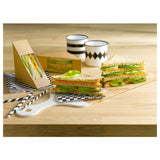 PacknWood 209KCK5212 - Sandwich Wedge Box, 4.8" X 2" X 4.8"H, Triangular