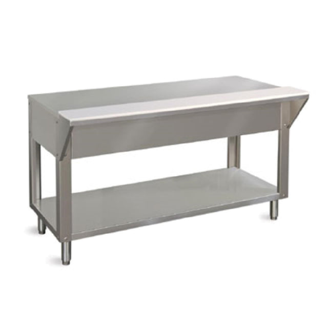 Piper Products DB-4-ST - Design Basics Solid Food Table, 34"x31"x58", Full Stainless Steel Understorage With 14 Gauge Base Supports