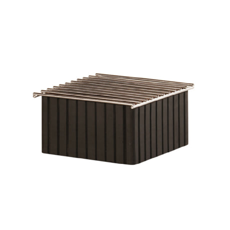 Cal Mil 23785-13 Brooklyn Chafer Alternative 10"W X 12"D X 7.25"H With Grooved Detailings