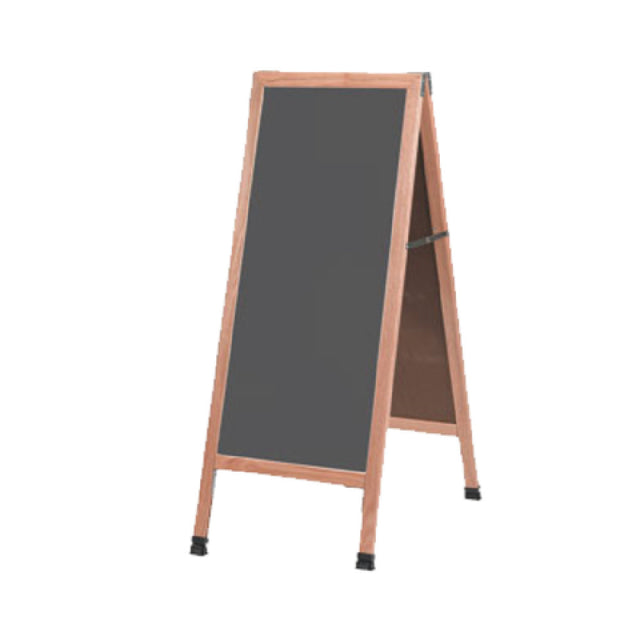 Aarco A-35SS Sidewalk Chalkboard 18"W X 42"H Slate Porcelain Board