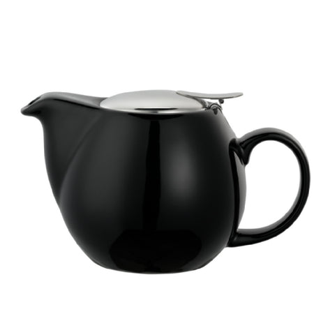 Service Ideas TPCV16BL Service Ideas Ceramic Teapot Oval 16 Ounce