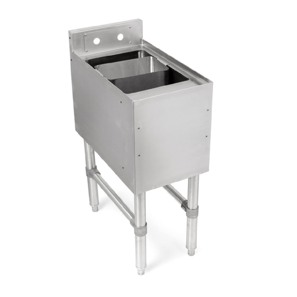 John Boos UBDS-1812 Underbar Dump Sink Freestanding 12"W X 18"D X 32-1/2"H Overall Size