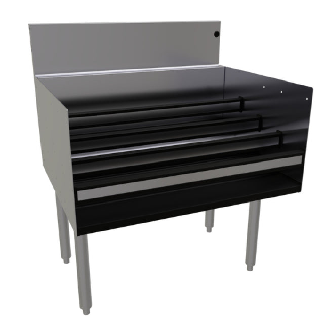 Glastender LDB-30 Underbar Liquor Steps Free Standing 30"W X 24"D (aligns With 24" Deep Units Without Speed Rail)