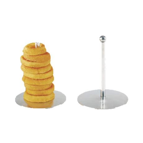 GET Enterprises 4-81873 Clipper Mill Onion Ring Spiral Tower 5-1/2" Dia. X 8"H Stainless Steel