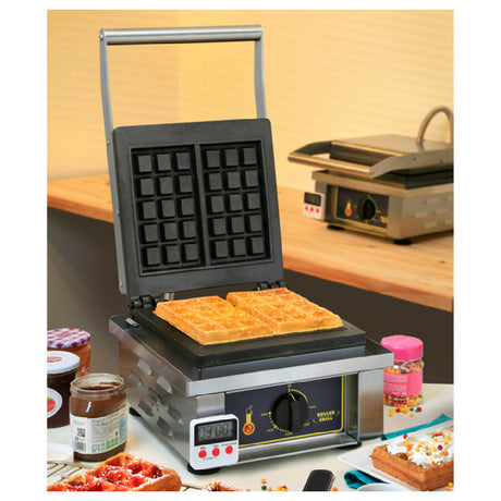 Equipex GES10 Roller Grill Waffle Baker Electric Single