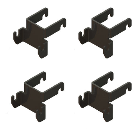 Metro SMR Quick Ship SmartLever™ Grid Bracket Attachment Hooks Includes: (4) Hooks For Attaching SmartWall Grid