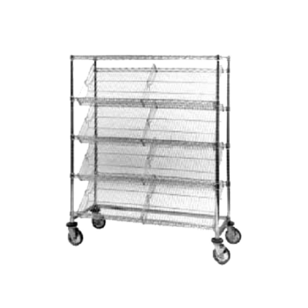 Metro DC35EC Slanted-Shelf Merchandiser/Dispenser Rack (4) Slanted Shelves (1) Flat Top Shelf