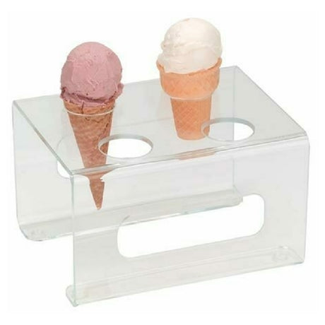 Dispense Rite CTCS-4C Ice Cream Cone Holder (4) 1-5/8" Holes 5"H X 8"W X 6-1/4"D