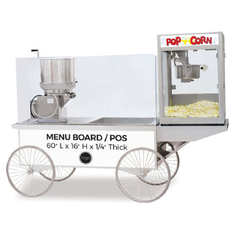 Gold Medal 2619-00-001 Lobby Master Two-in-One Merchandising Wagon Includes: Display Wagon & Built-in Karmel Kool Blower Unit