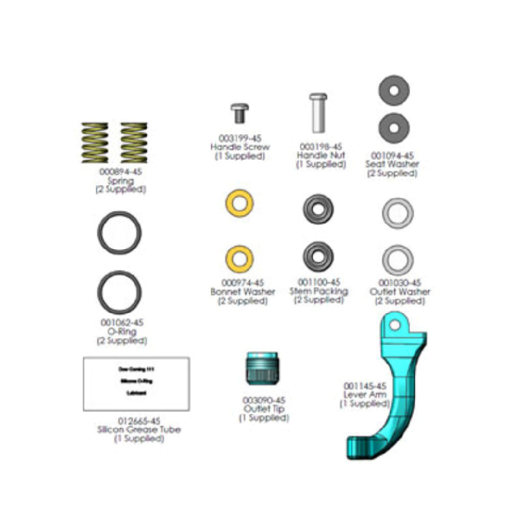 T&S Brass 5GF-RK Equip Glass Filler Repair Kit