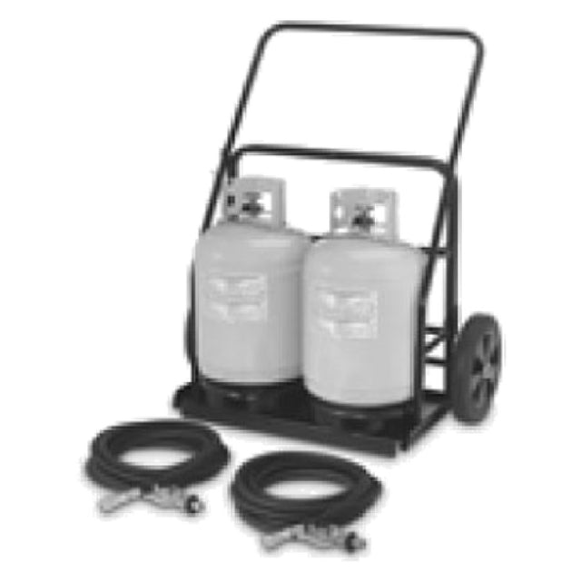 Crown Verity CV-RPS-486072 Remote Propane Cart Includes Securing Chains & (2) 25' Hoses And Regulators