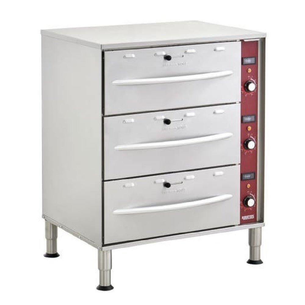 Hubert 194140 - Kratos Drawer Warmer, Triple Drawer, Free Standing