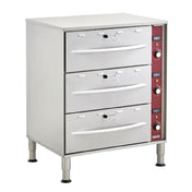 Hubert 194140 - Kratos Drawer Warmer, Triple Drawer, Free Standing